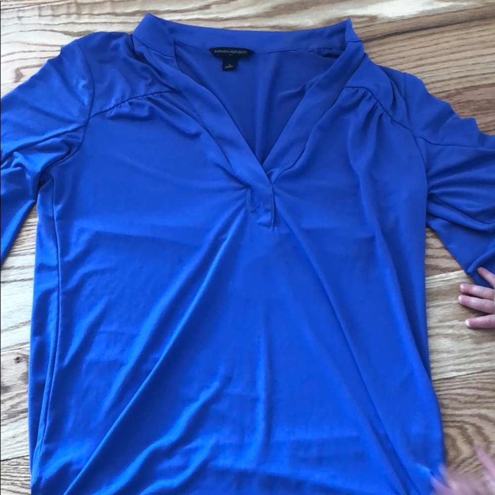 Banana republic purple blouse